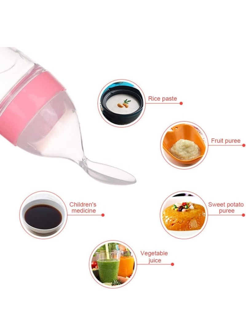 Chicco Silicone Squeeze Baby Feeding Bottle with Soft Spoon Tip, Hygienic Protective Cover and Stable Suction Base - BPA Free Food Grade Silicone for Purees. - Image 4